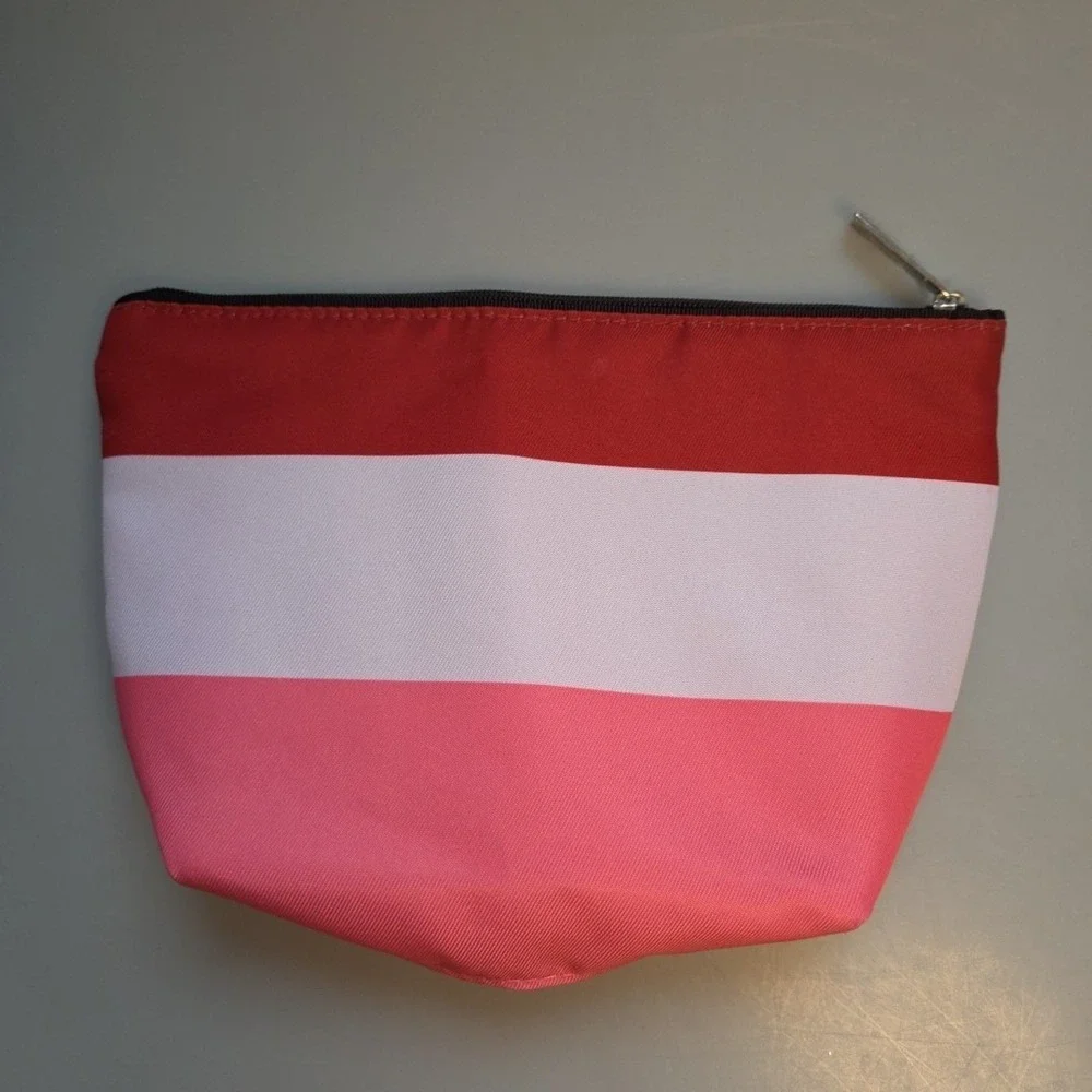 CLINIQUE x Kate Spade Pink Makeup Cosmetic Bag, Travel Toiletry Pouch (NEW 2023)